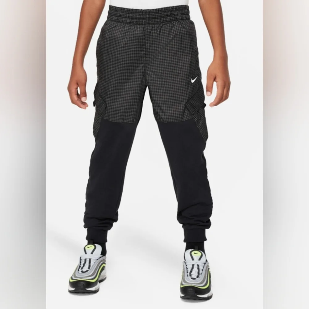 Nike Boy's Black‎ and Gray Joggers Size XL